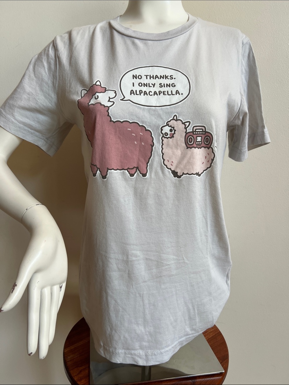 Threadless Tee with Pink Alpaca Graphic